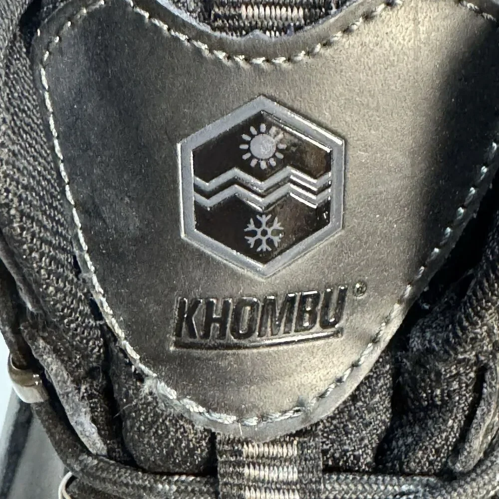 Khombu K Guard Men’s Waterproof Leather Hiking Boots Size 8 Black Casual Active